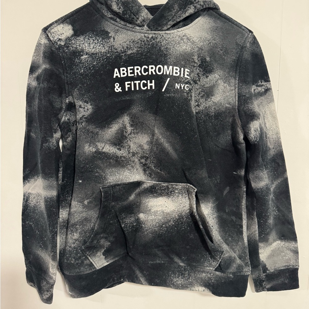 Abercrombie & Fitch Tie-Dye Black and White Hoodie